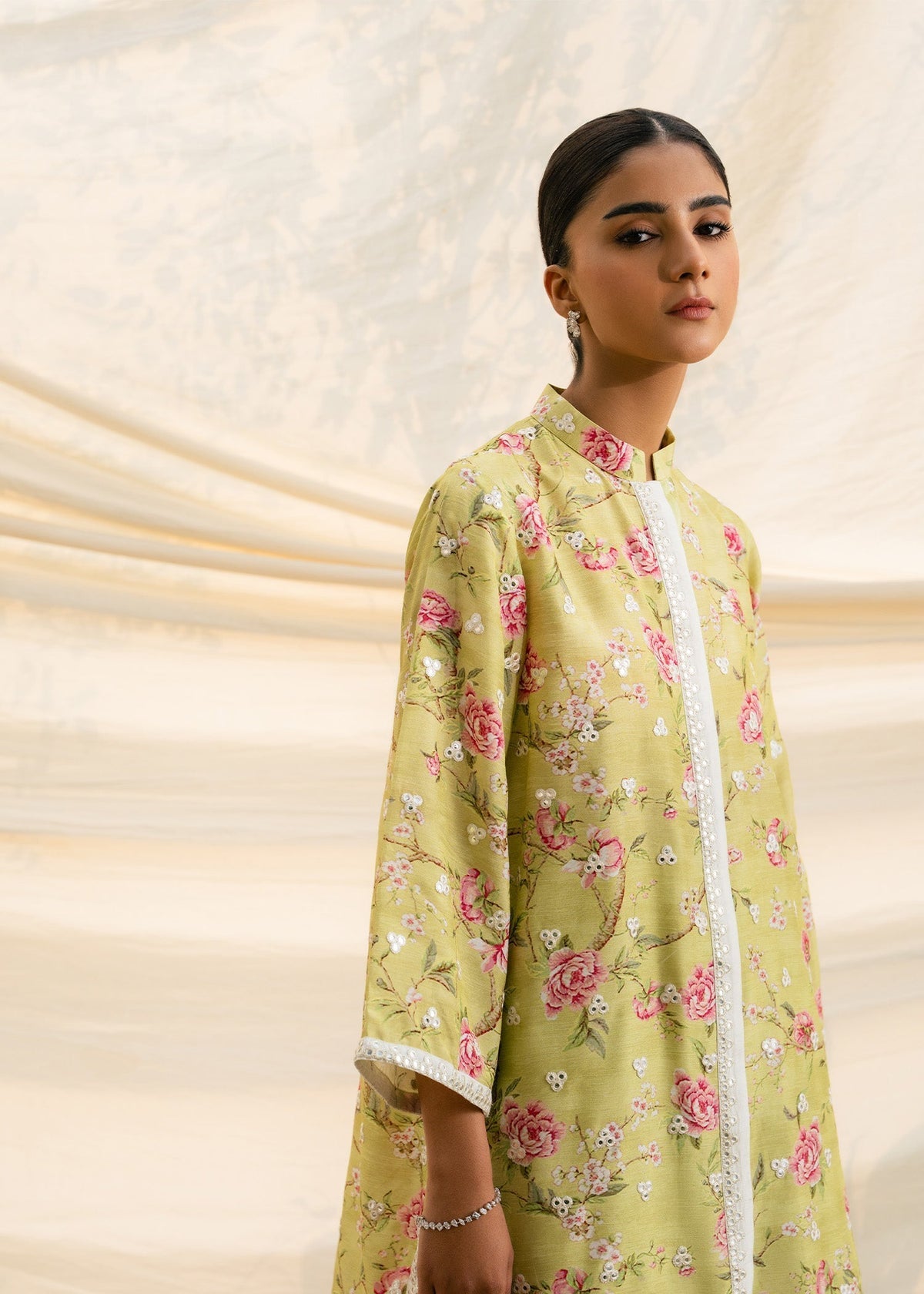 Mahgul | Ambi Bagh Silk Edit | Gulpari - Luxury Dress - available at Maria Faisal in UK and USA.