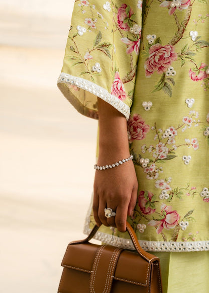 Mahgul | Ambi Bagh Silk Edit | Gulpari - Luxury Dress - available at Maria Faisal in UK and USA.