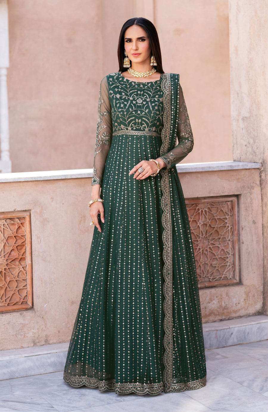 Zarif | Sahiba Formals | UNST-SBA-05 KERAN - Ladies Clothes - Maria Faisal