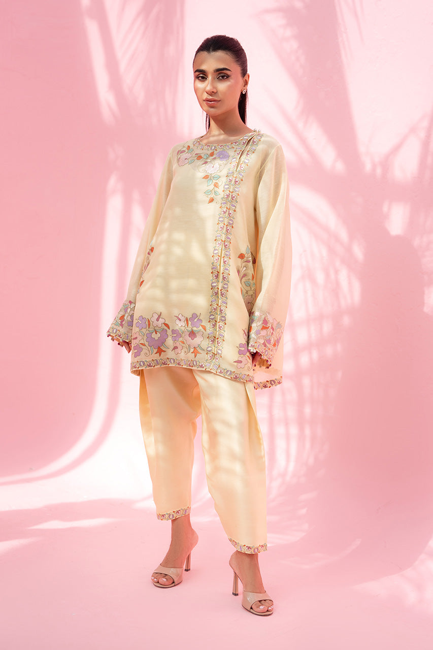 Sania Maskatiya | Summer Festive 26 | Lulu - Luxury Dress - available at Maria Faisal in UK and USA.