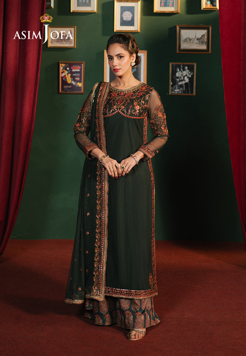 Asim Jofa | Premium Festive | AJPF-08 - Designer Dress with Intricate embroidery and embellishments. Shop elegent wedding dress at Maria Faisal.