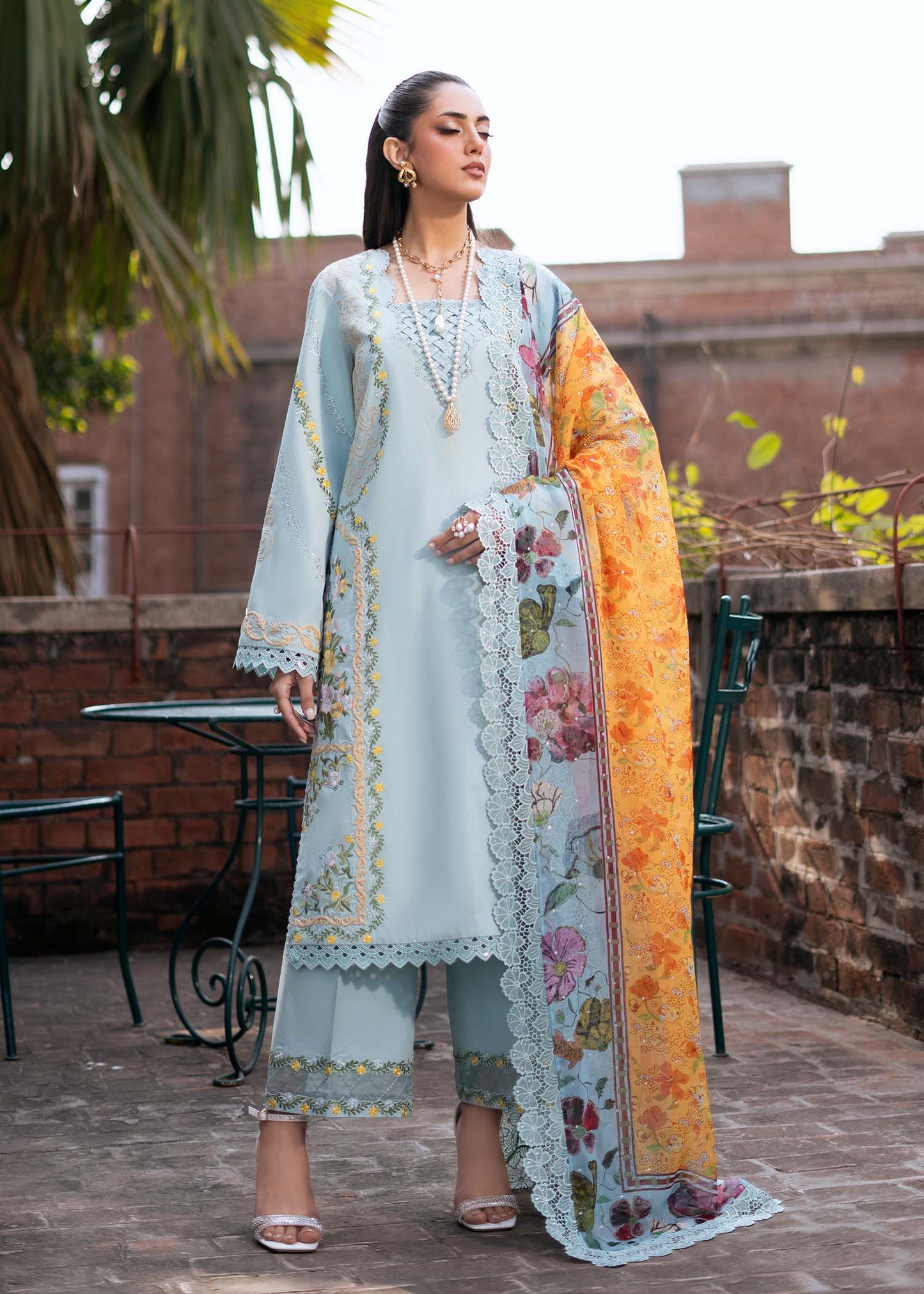 Fozia Khalid | Blossom Festive Lawn 25 |Freesia by Maria Faisal - Registered Vendor of : Fozia Khalid - type : Ladies Clothes - 100% original wedding dresses