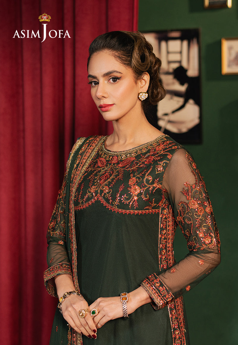 Asim Jofa | Premium Festive | AJPF-08 - Designer Dress with Intricate embroidery and embellishments. Shop elegent wedding dress at Maria Faisal.