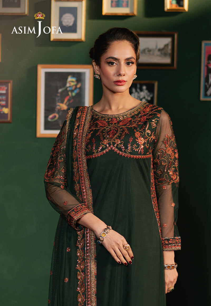 Asim Jofa | Premium Festive | AJPF-08 - Designer Dress with Intricate embroidery and embellishments. Shop elegent wedding dress at Maria Faisal.