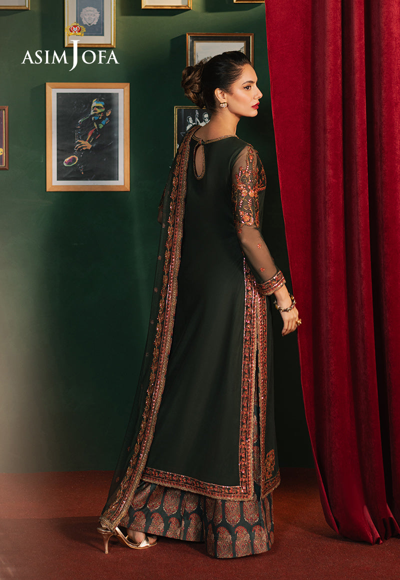 Asim Jofa | Premium Festive | AJPF-08 - Designer Dress with Intricate embroidery and embellishments. Shop elegent wedding dress at Maria Faisal.