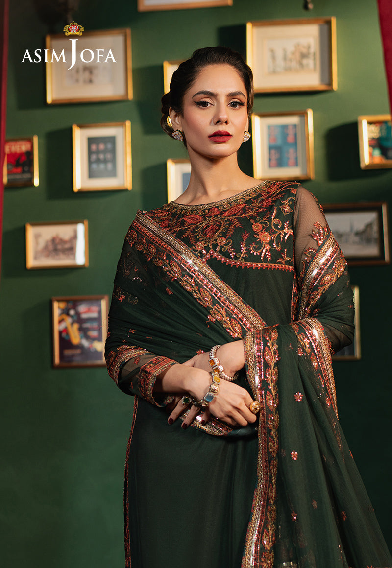 Asim Jofa | Premium Festive | AJPF-08 - Designer Dress with Intricate embroidery and embellishments. Shop elegent wedding dress at Maria Faisal.