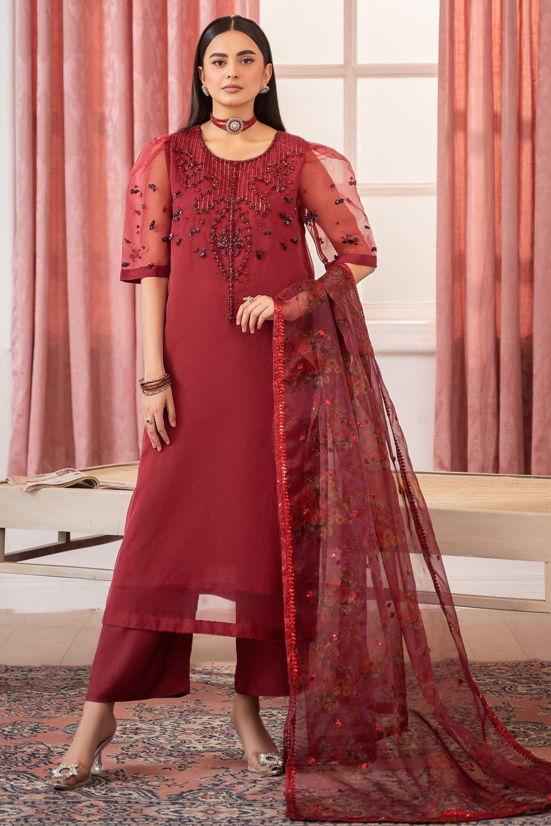 Charizma | Festive Pret | CMA-5-119 R - Ladies Clothes - Maria Faisal