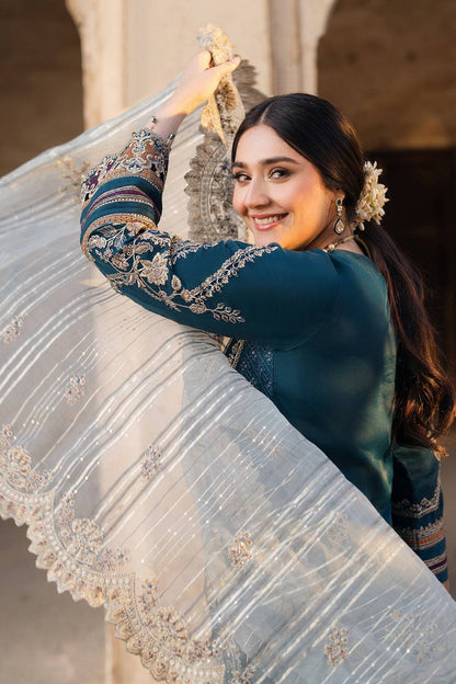 Imrozia Premium | Meeras Luxury Eid 25 | I-223 NEELAM by Maria Faisal - Registered Vendor of : Imrozia Premium - type : Ladies Clothes - 100% original wedding dresses