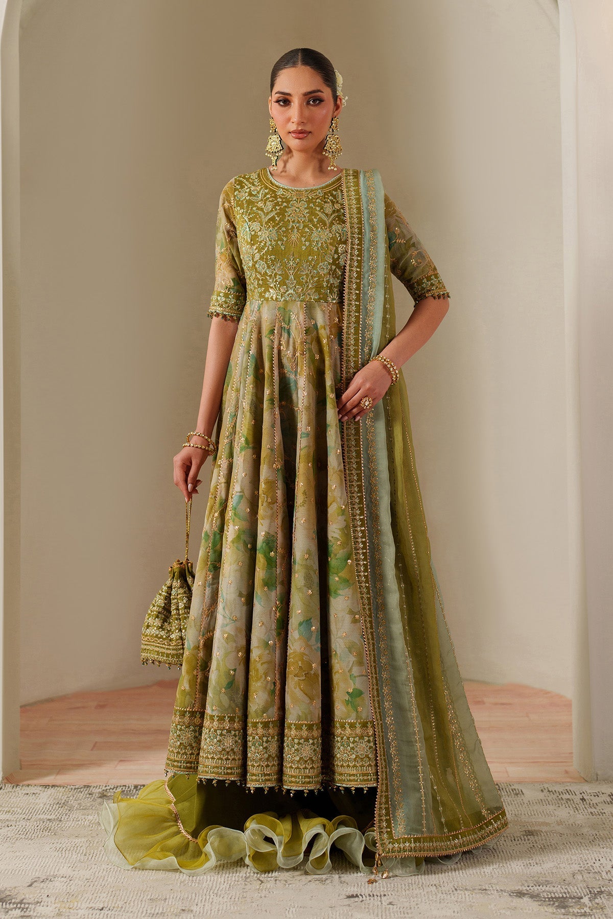 Alizeh | Fleur Chiffon |  AF-CH-2195-Renee - Ladies Clothes - Maria Faisal
