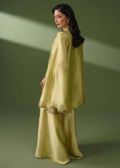 Jeem | Celestial Luxe Formals | LEIA MINT GREEN - Formal Dress - available at Maria Faisal in UK and USA.