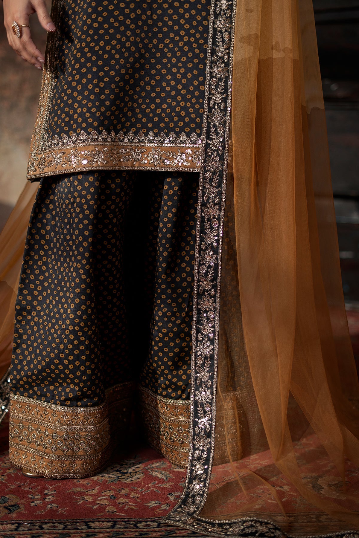 Charizma | Festive Pret  | CMA-6-202 - Dress - available at Maria Faisal in UK and USA.