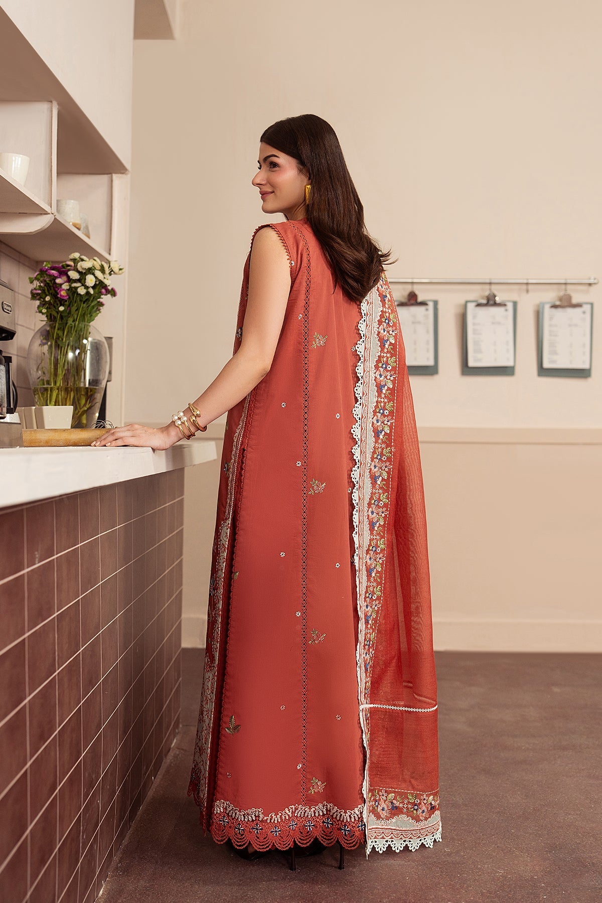 Ayzel | The Brewed 26 | Toffee - Formal Dress - available at Maria Faisal in UK and USA.