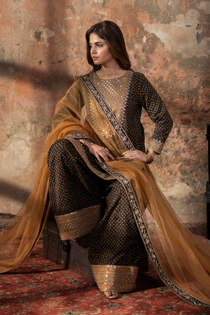 Charizma | Festive Pret  | CMA-6-202 - Dress - available at Maria Faisal in UK and USA.