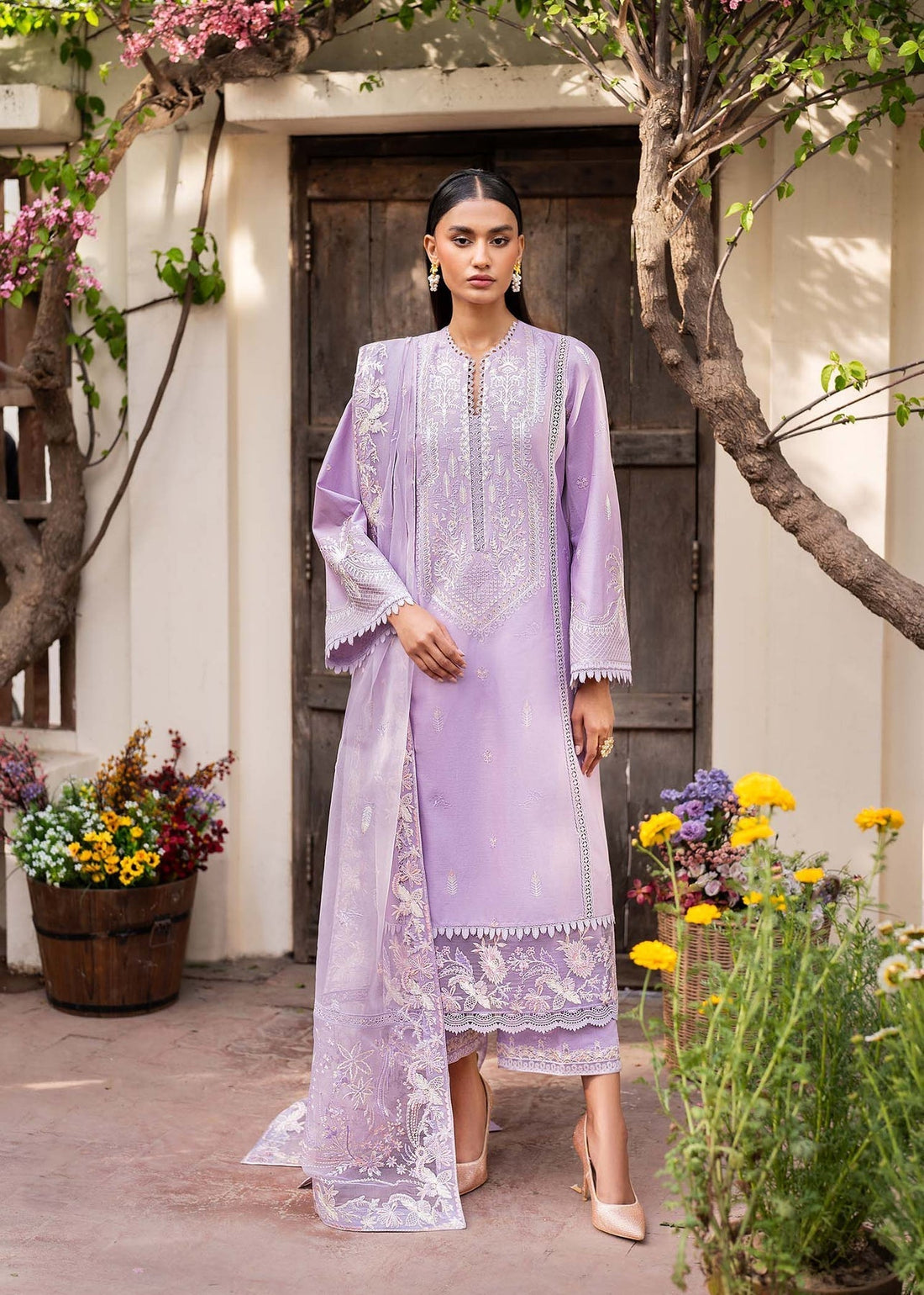 Akbar Aslam | Pret Lawn | CALIN - Designer Dress with Intricate embroidery and embellishments. Shop elegent wedding dress at Maria Faisal.