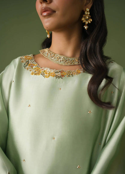 Jeem | Celestial Luxe Formals |LAYL GREEN - Formal Dress - available at Maria Faisal in UK and USA.