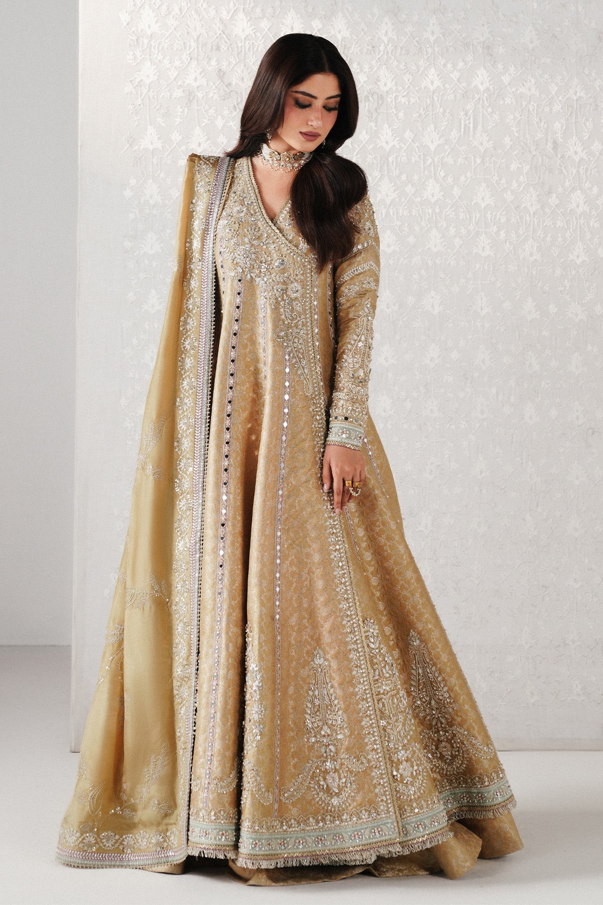 Saad Bin Shahzad | Festive Pret 26 |Ayam - Luxury Dress - available at Maria Faisal in UK and USA.