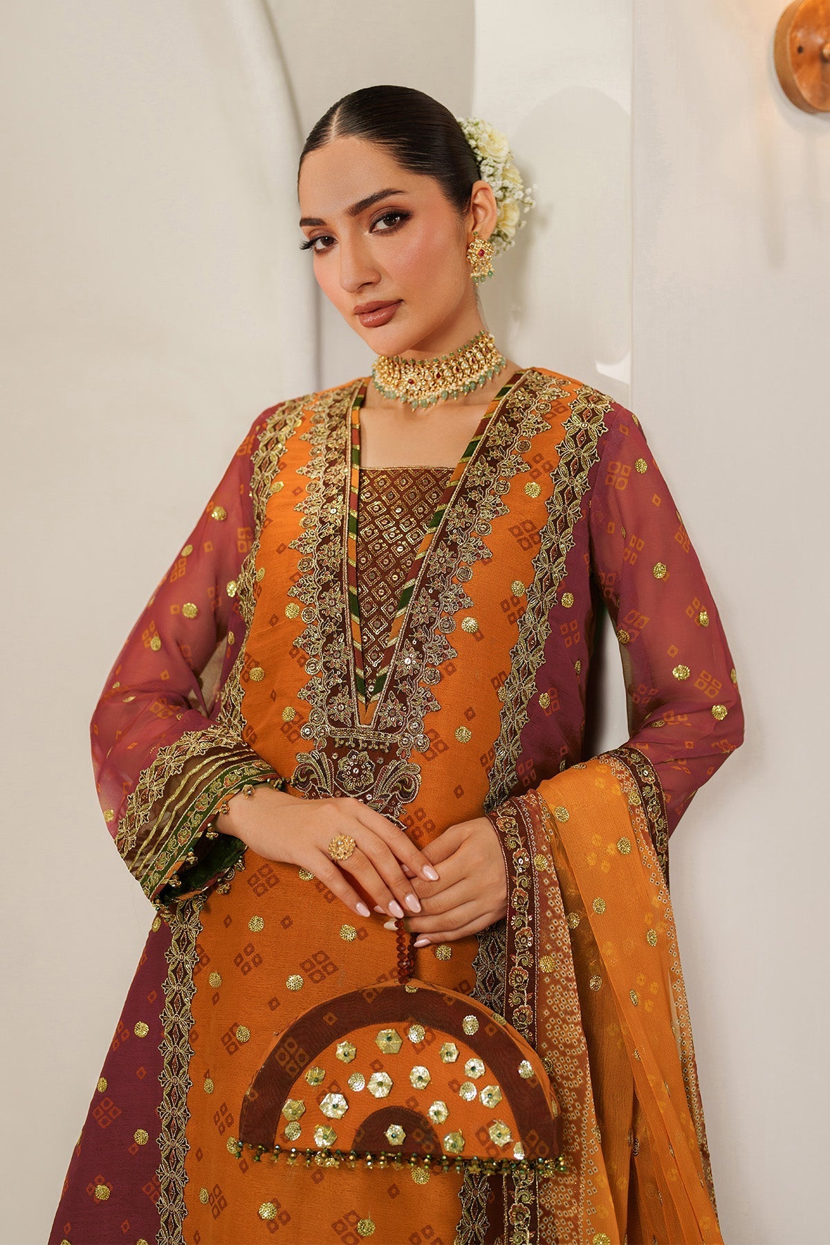 Alizeh | Fleur Chiffon |  AF-CH-2194-Zyne - Ladies Clothes - Maria Faisal