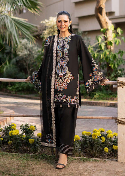 Fozia Khalid | Blossom Festive Lawn 25 | Black viola by Maria Faisal - Registered Vendor of : Fozia Khalid - type : Ladies Clothes - 100% original wedding dresses