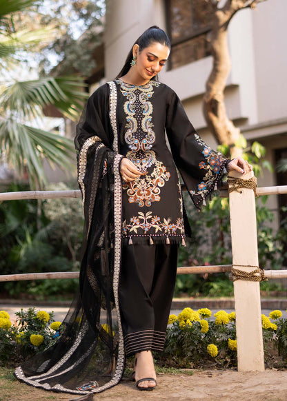 Fozia Khalid | Blossom Festive Lawn 25 | Black viola by Maria Faisal - Registered Vendor of : Fozia Khalid - type : Ladies Clothes - 100% original wedding dresses