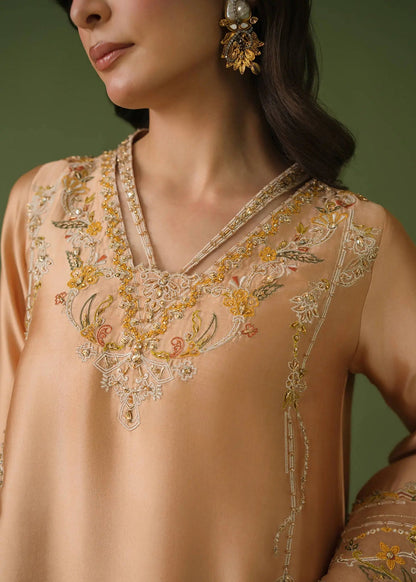 Jeem | Celestial Luxe Formals | CORAL MUSE - Formal Dress - available at Maria Faisal in UK and USA.