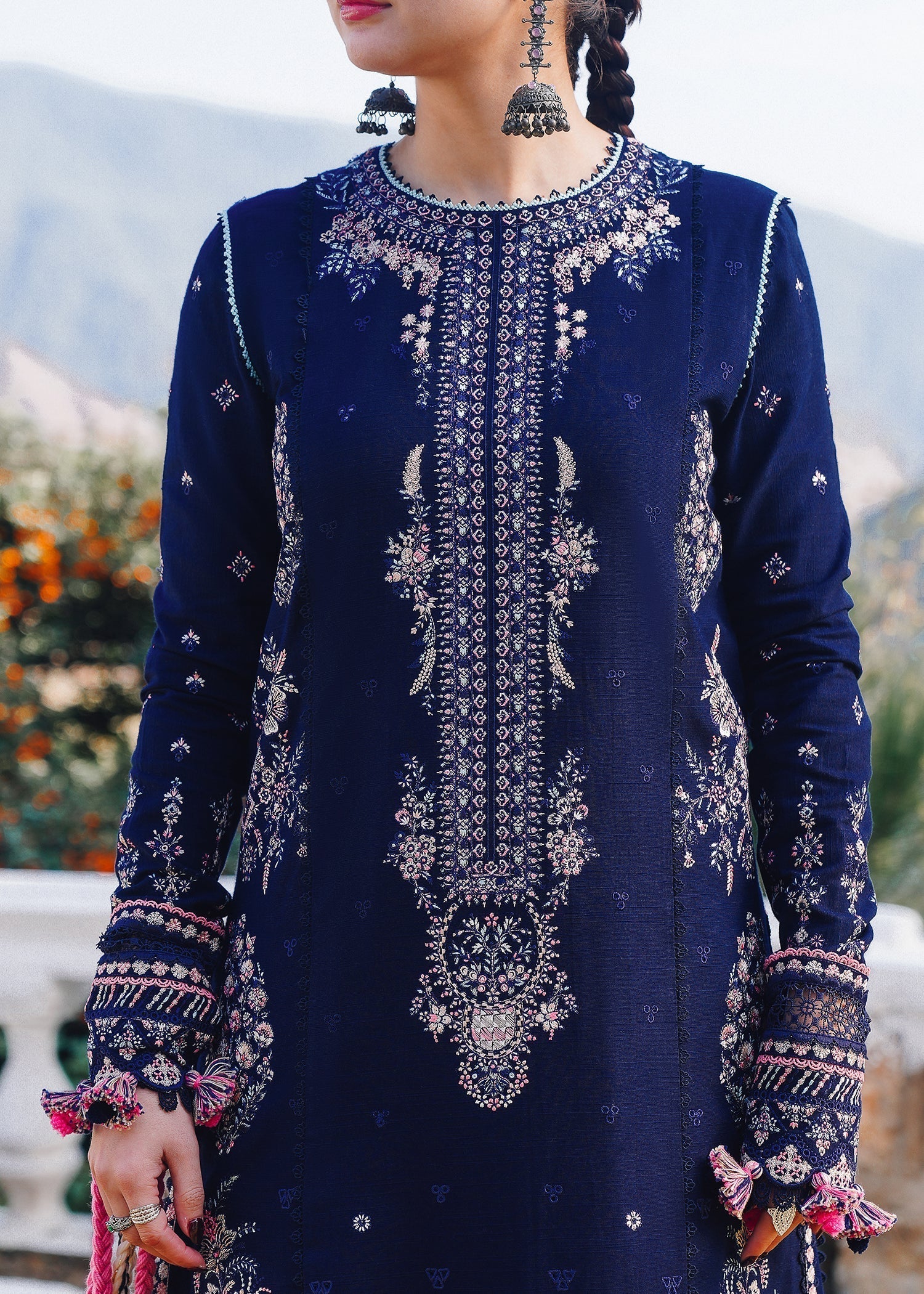 Hussain Rehar | Winter Shawl 24 | Barq - Ladies Clothes - Maria Faisal