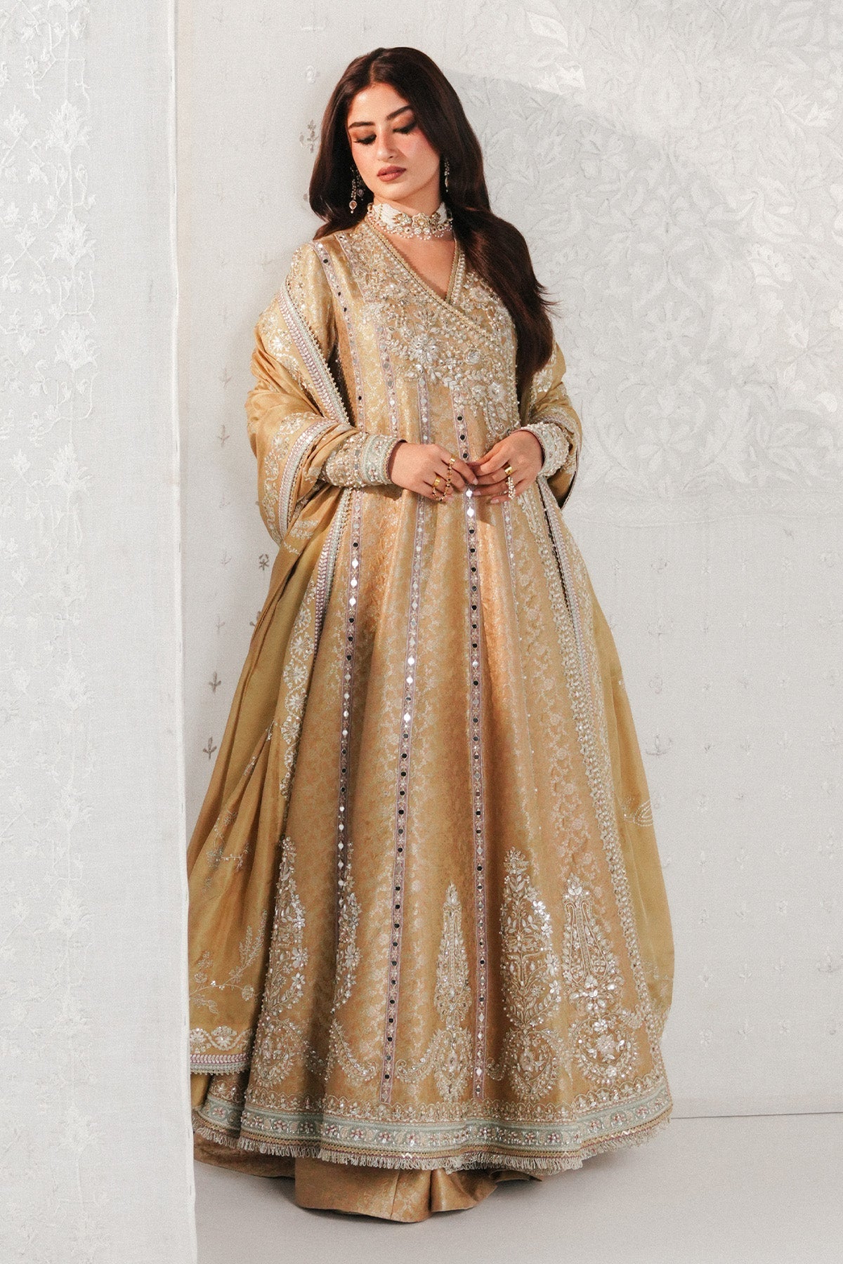 Saad Bin Shahzad | Festive Pret 26 |Ayam - Luxury Dress - available at Maria Faisal in UK and USA.