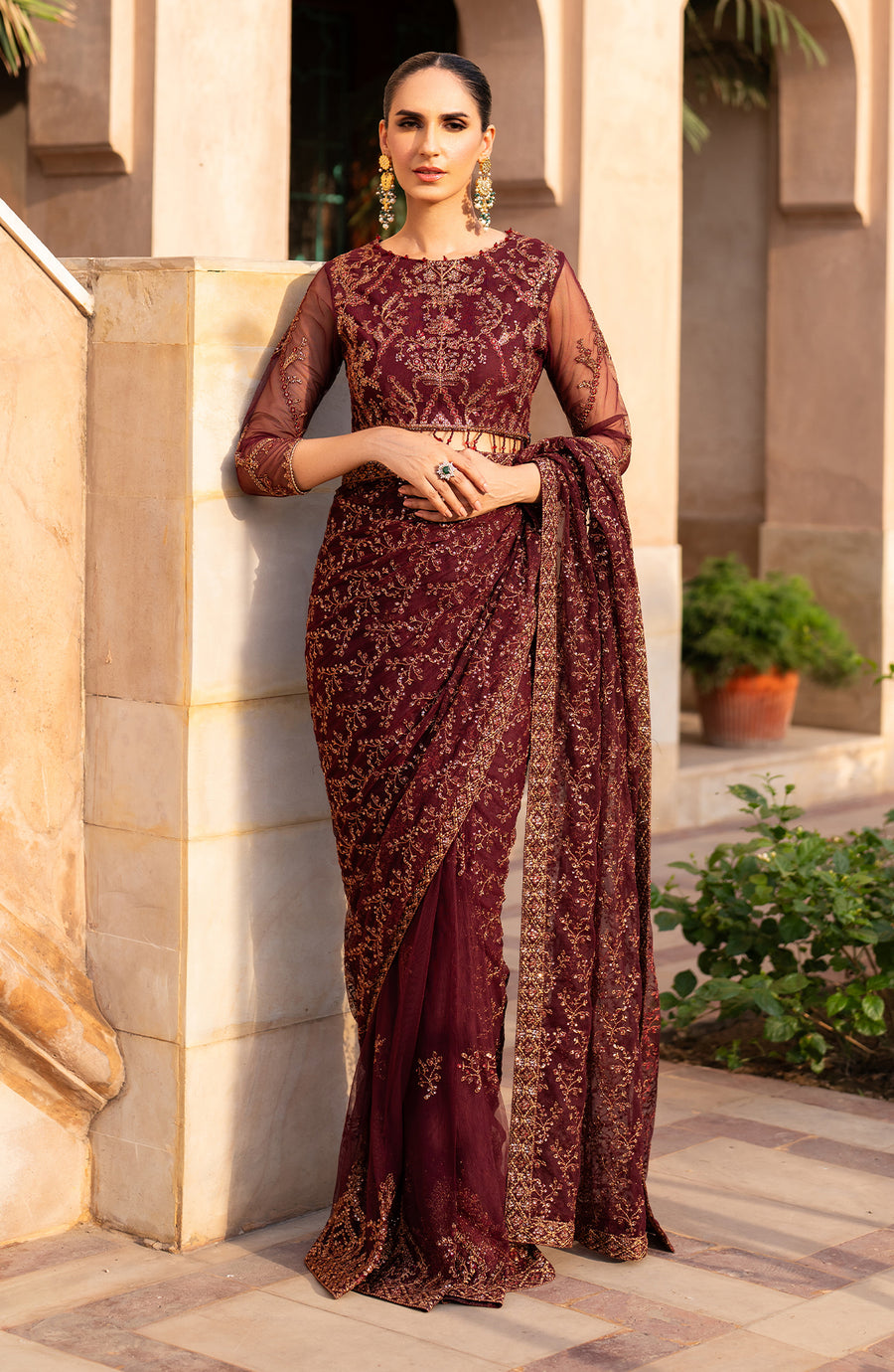 Zarif | Sahiba Formals | UNST-SBA-01 ELIF - Ladies Clothes - Maria Faisal