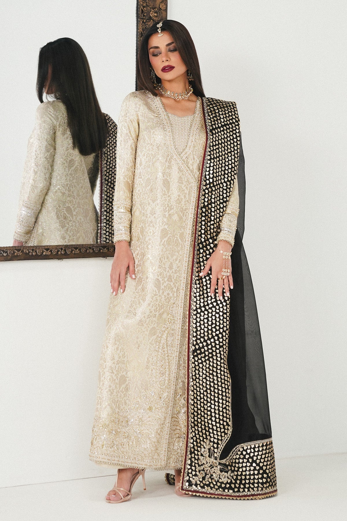 Saad Bin Shahzad | Festive Pret 26 |Meznah - Luxury Dress - available at Maria Faisal in UK and USA.