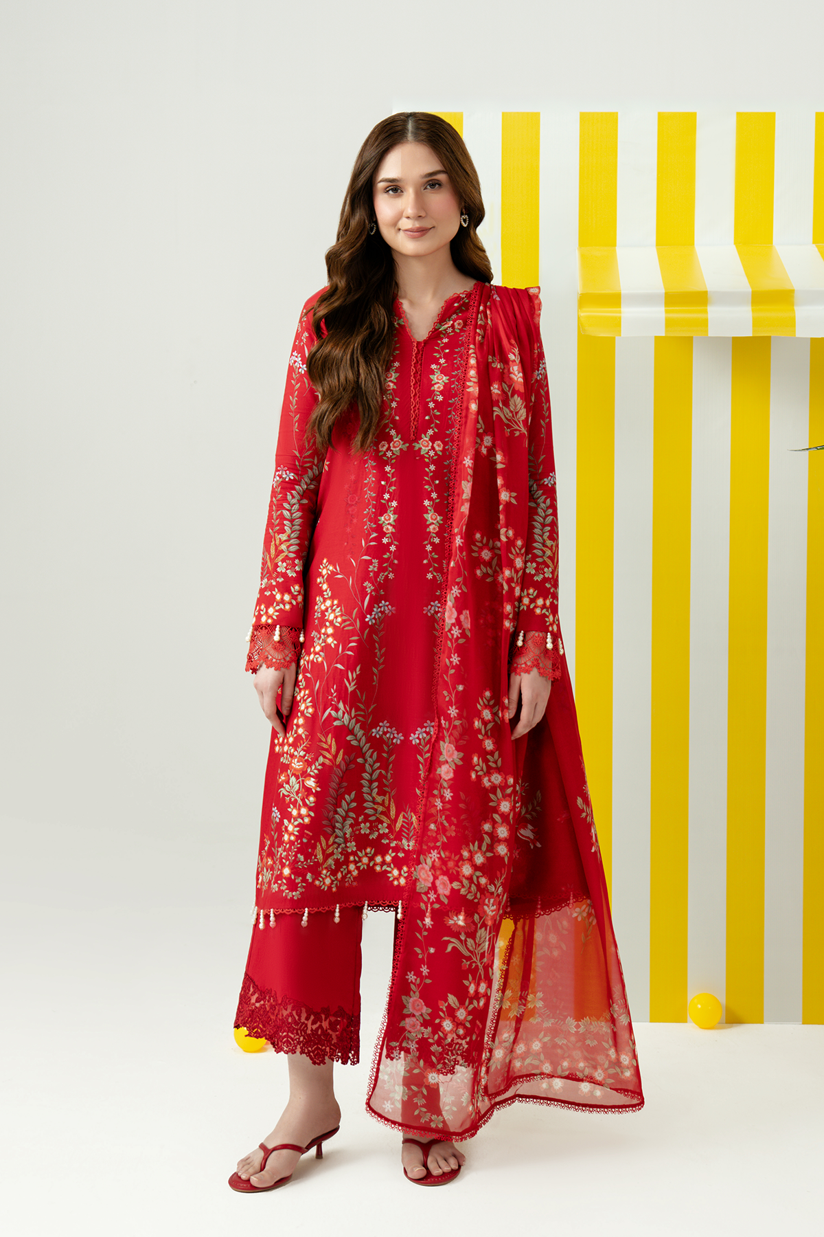 Zarposh | Sundaze Luxe Pret | ZEPHYR - Luxury Dress - available at Maria Faisal in UK and USA.
