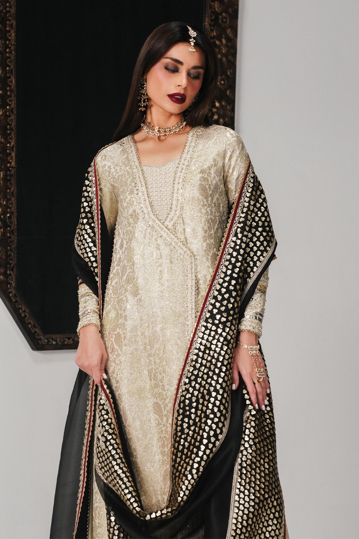 Saad Bin Shahzad | Festive Pret 26 |Meznah - Luxury Dress - available at Maria Faisal in UK and USA.