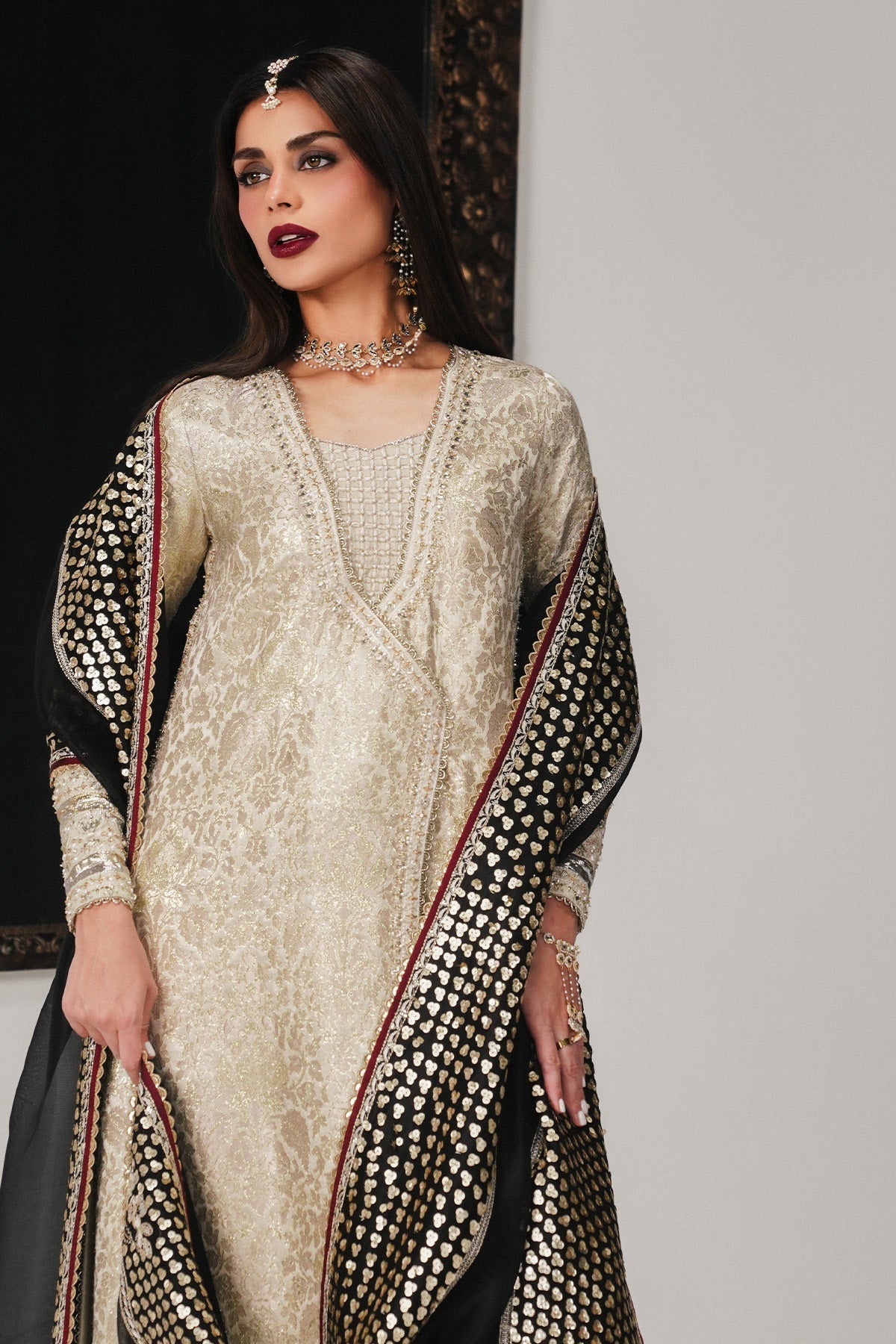 Saad Bin Shahzad | Festive Pret 26 |Meznah - Luxury Dress - available at Maria Faisal in UK and USA.