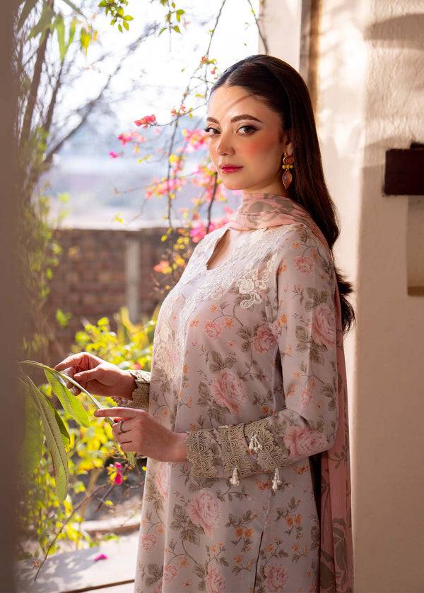 Myeesha | Lamhay Luxury Lawn 25 | Kanwal (Long Shirt) by Maria Faisal - Registered Vendor of : Myeesha - type : Ladies Clothes - 100% original wedding dresses