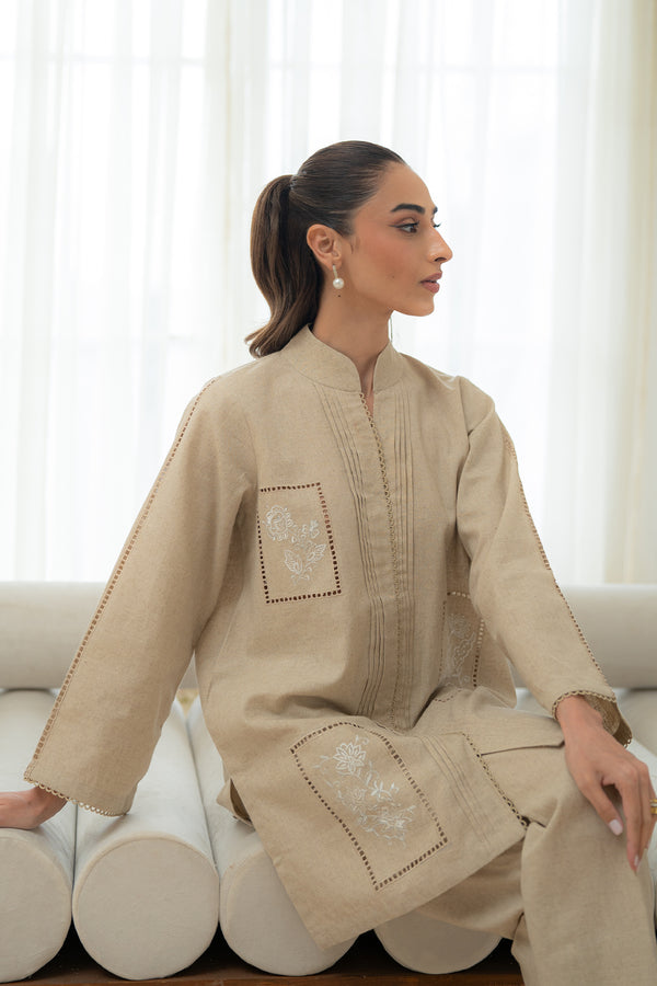 Sahar | Pre Essential Emb Edit | Sahara Veil - Ladies Clothes - Maria Faisal