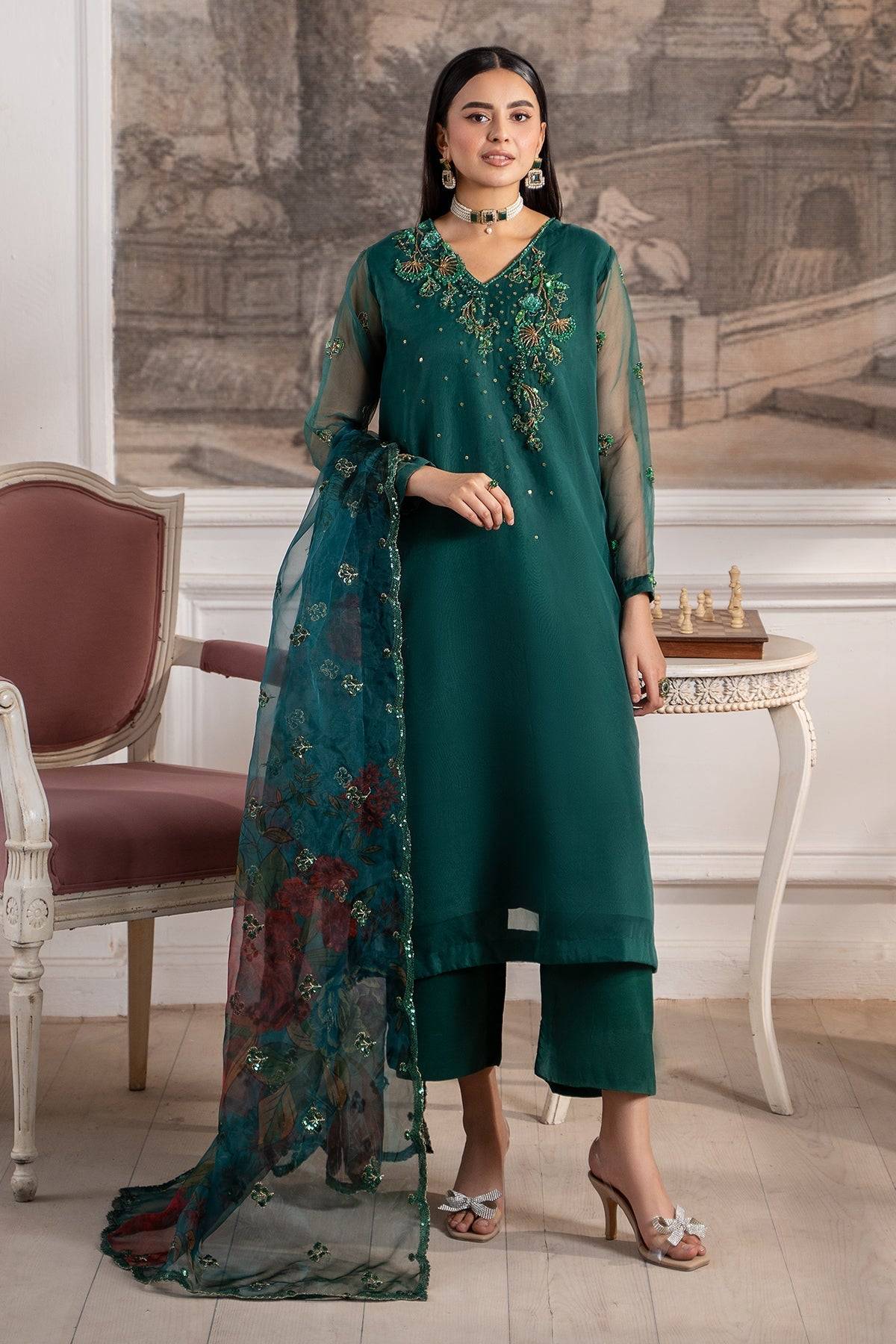 Charizma | Festive Pret | CMA-5-120 by Maria Faisal - Registered Vendor of : Charizma - type : Ladies Clothes - 100% original wedding dresses