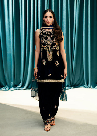 Sapphire Hour – authentic Pakistani dress from the Velvet Code collection for women in the UK