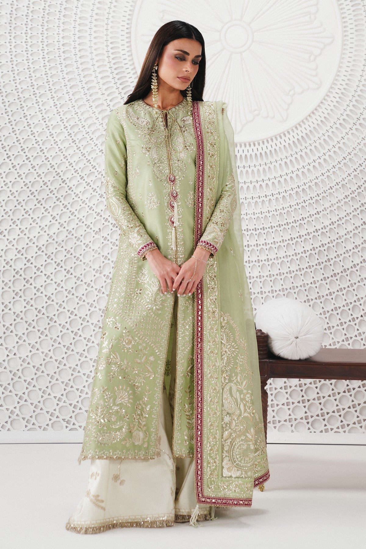 Saad Bin Shahzad | Festive Pret 26 |Reeha - Luxury Dress - available at Maria Faisal in UK and USA.