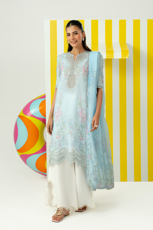 Zarposh | Sundaze Luxe Pret | Mistelle - Luxury Dress - available at Maria Faisal in UK and USA.