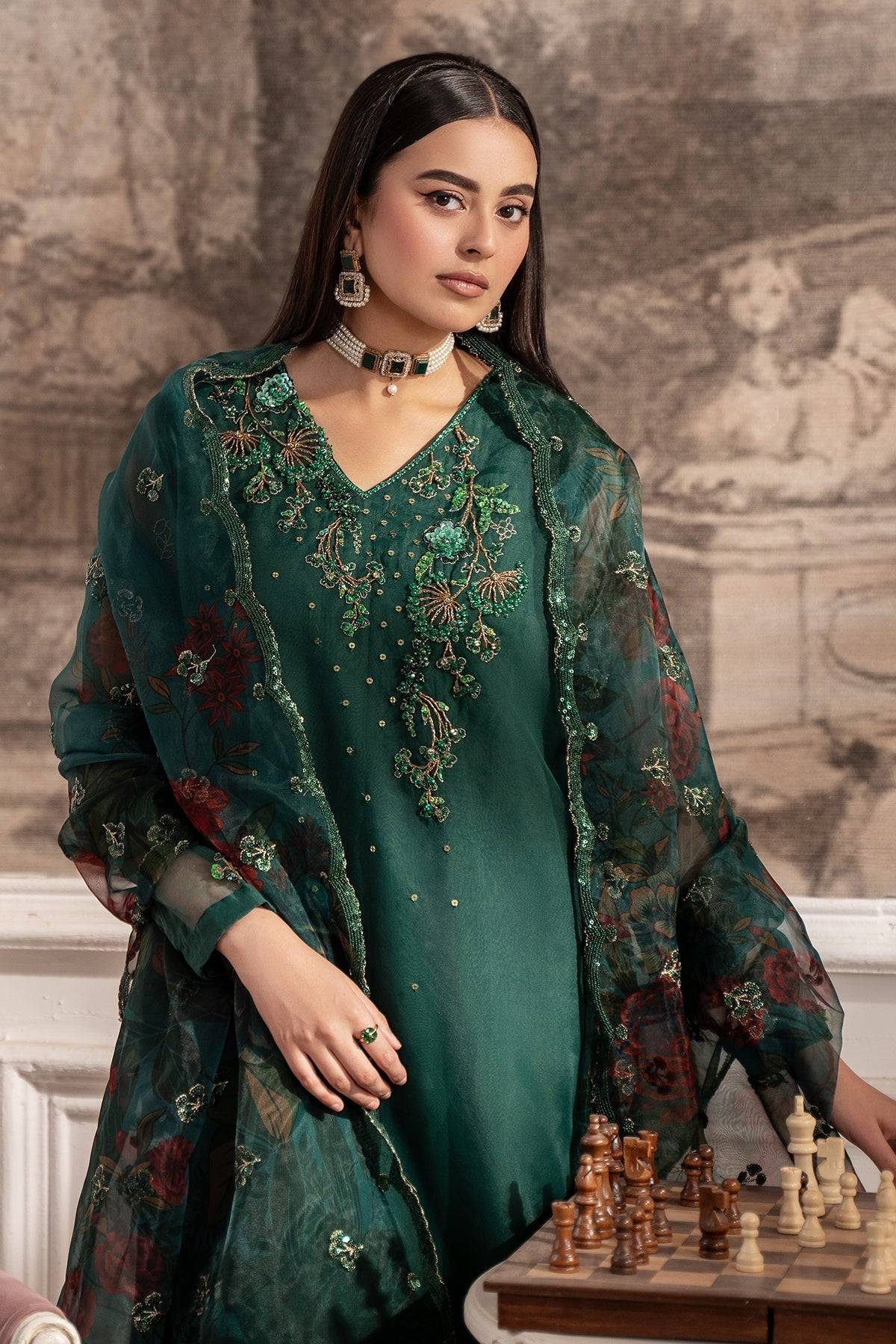 Charizma | Festive Pret | CMA-5-120 by Maria Faisal - Registered Vendor of : Charizma - type : Ladies Clothes - 100% original wedding dresses