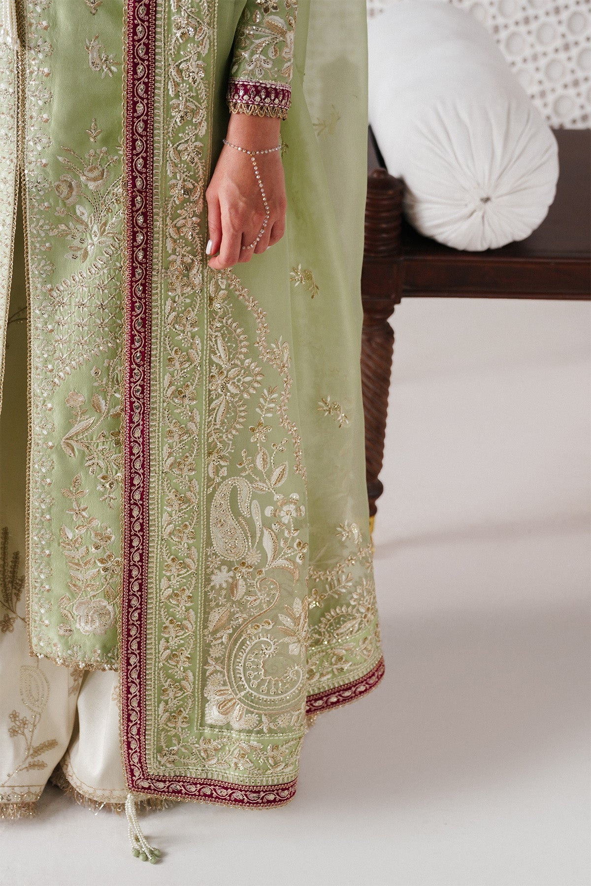 Saad Bin Shahzad | Festive Pret 26 |Reeha - Luxury Dress - available at Maria Faisal in UK and USA.