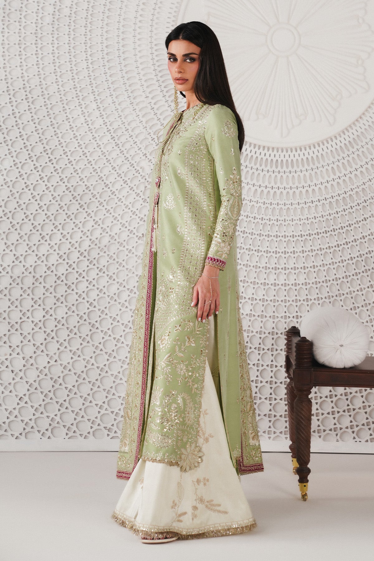 Saad Bin Shahzad | Festive Pret 26 |Reeha - Luxury Dress - available at Maria Faisal in UK and USA.
