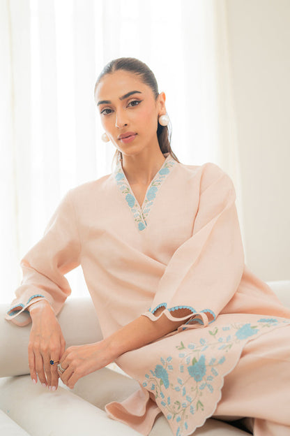 Sahar | Pre Essential Emb Edit | Desert Pearl - Ladies Clothes - Maria Faisal