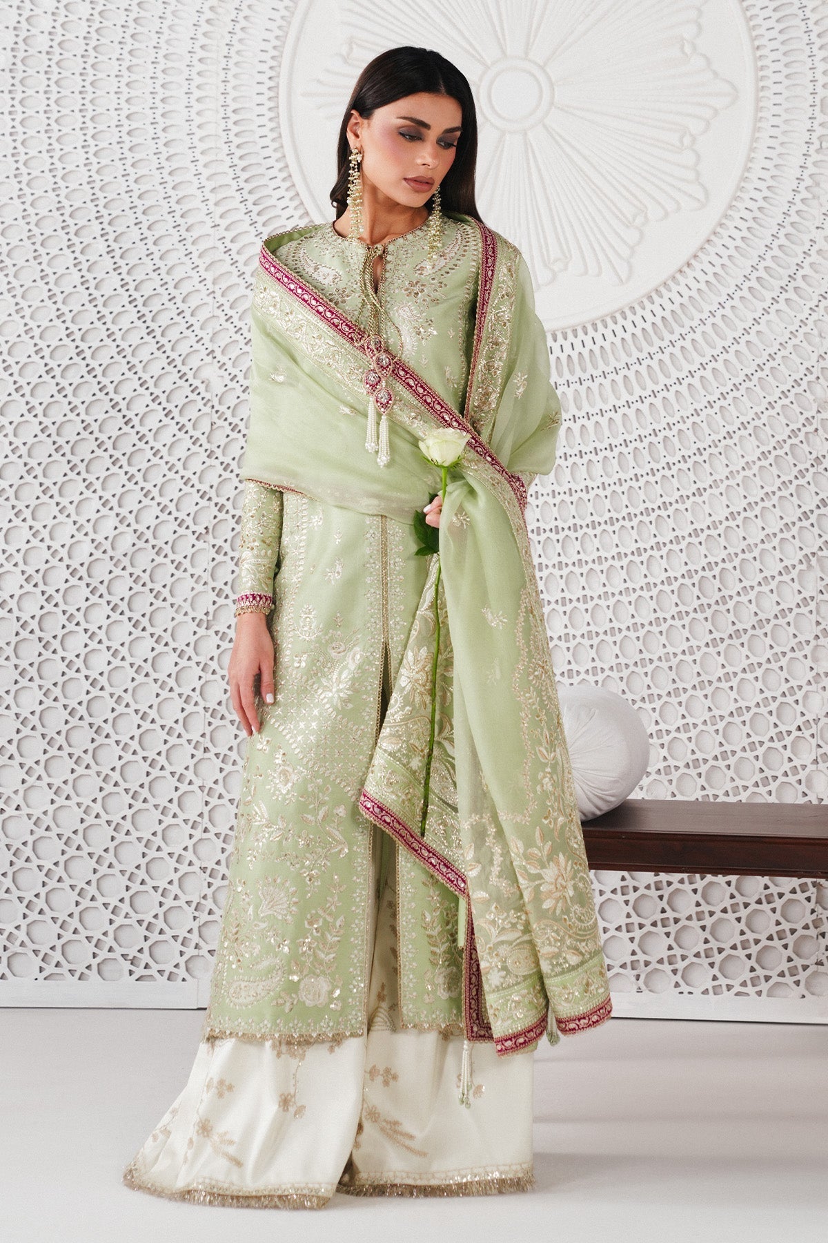 Saad Bin Shahzad | Festive Pret 26 |Reeha - Luxury Dress - available at Maria Faisal in UK and USA.