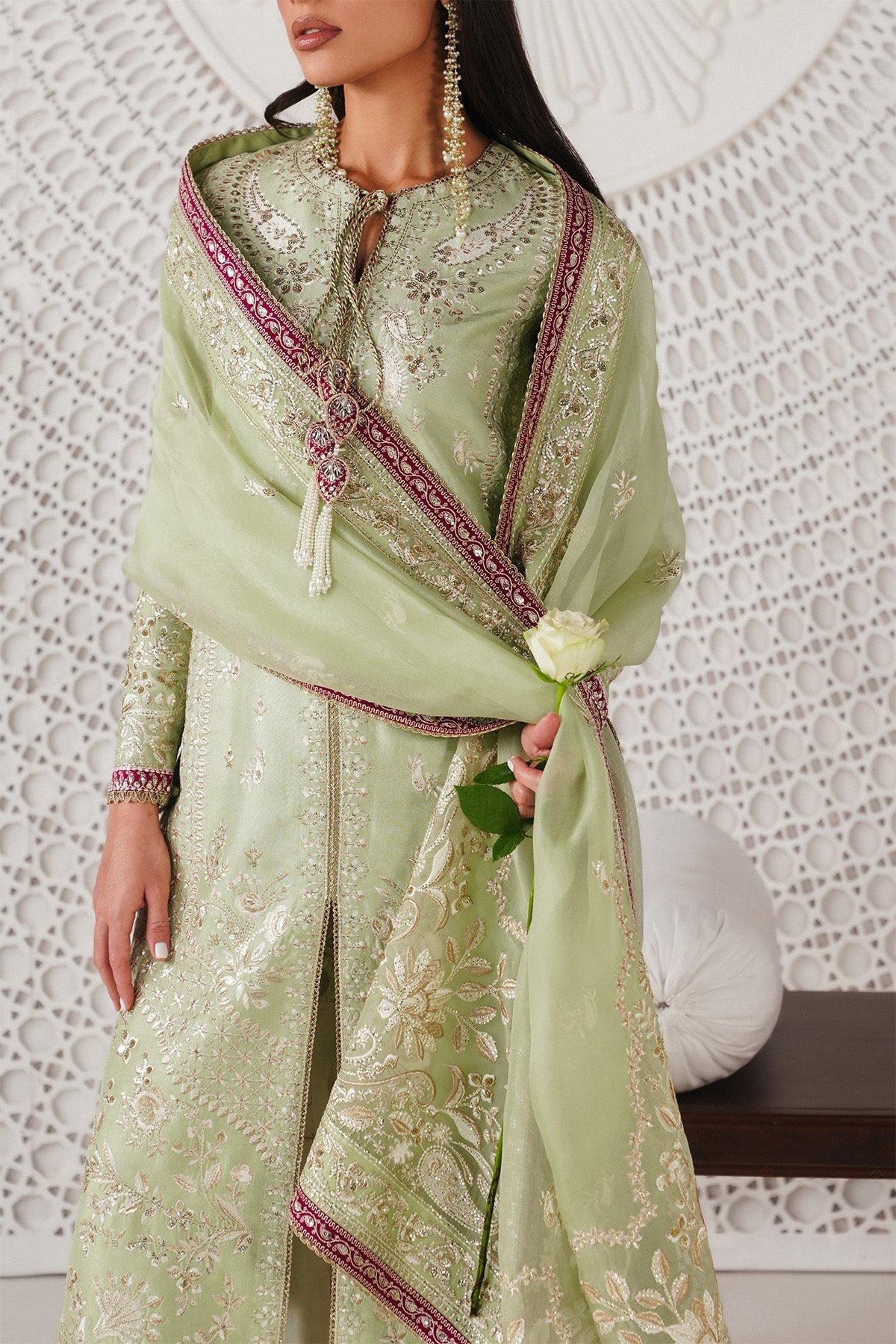 Saad Bin Shahzad | Festive Pret 26 |Reeha - Luxury Dress - available at Maria Faisal in UK and USA.