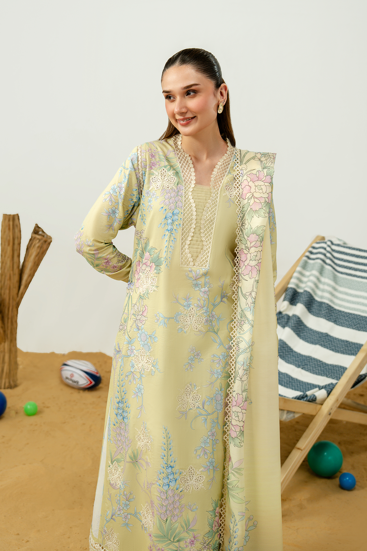 Zarposh | Sundaze Luxe Pret | MISTRAL - Luxury Dress - available at Maria Faisal in UK and USA.