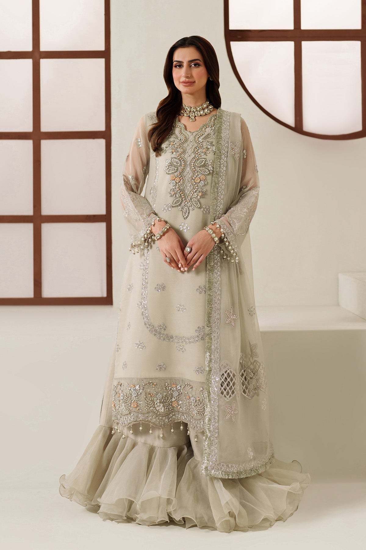 Alizeh | Reena Handmade 25 | AF-HM-4048-Nashmia - Ladies Clothes - Maria Faisal