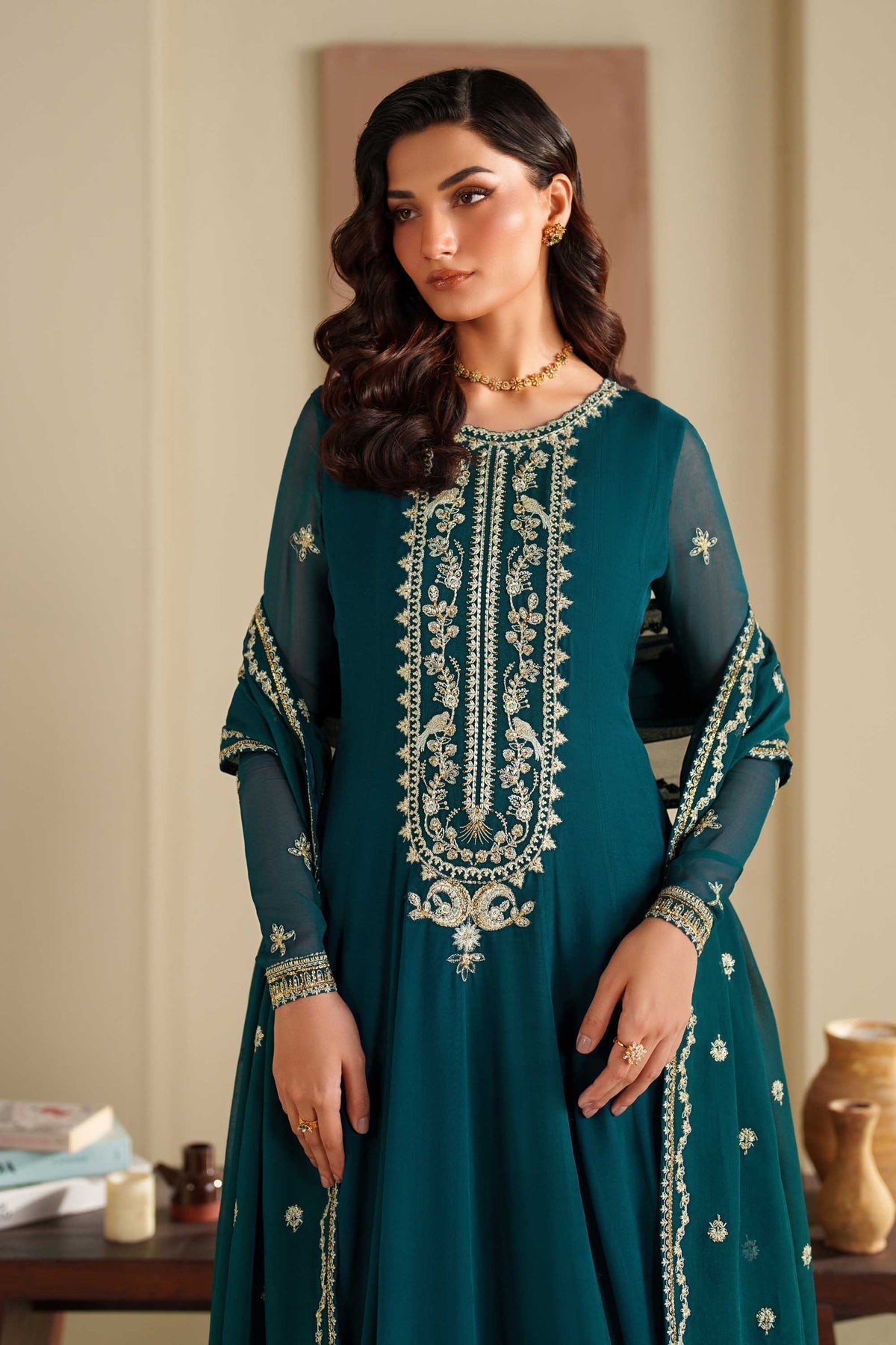 Akbar Aslam | Formal Pret | Nazni - Formal Dress - available at Maria Faisal in UK and USA.