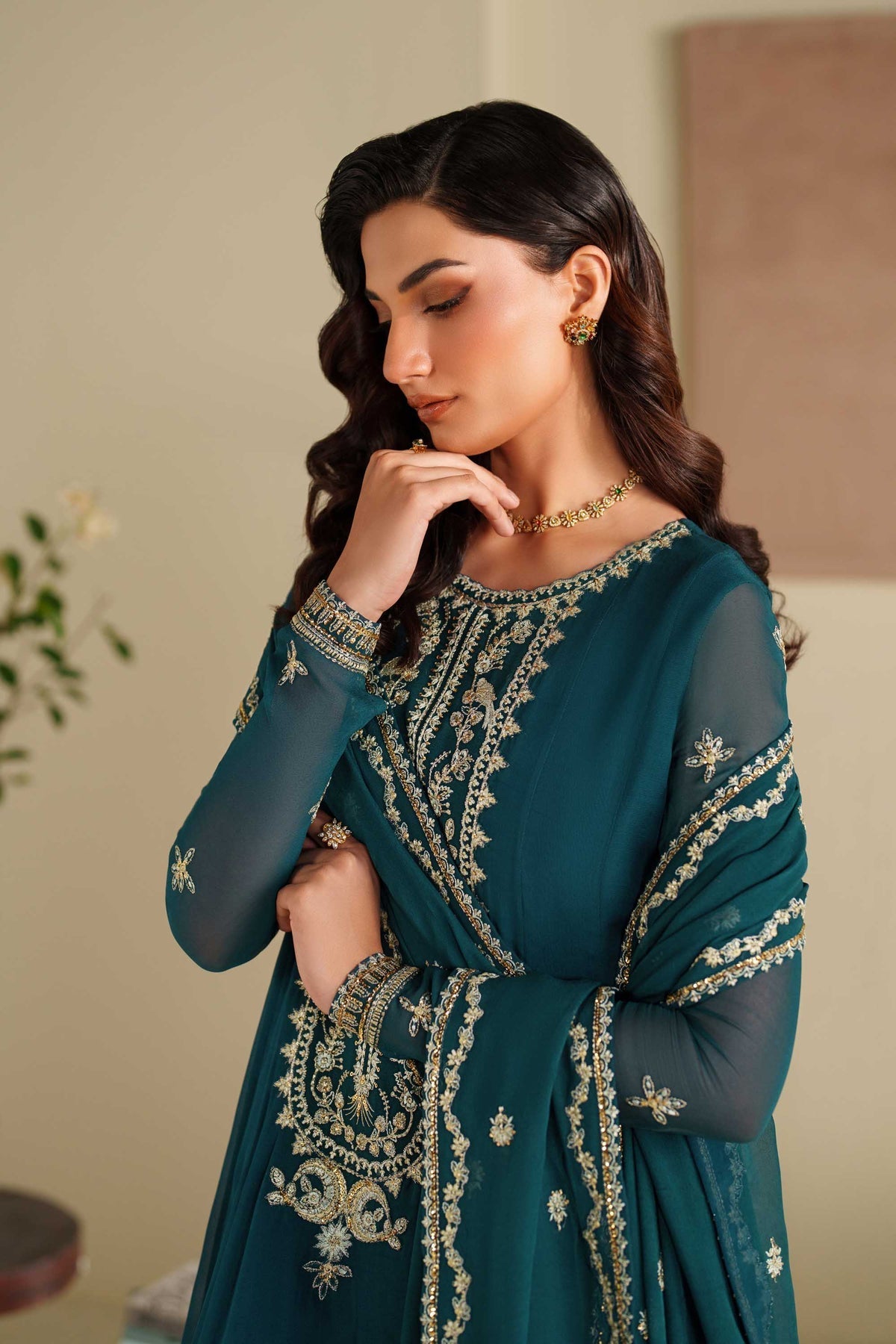 Akbar Aslam | Formal Pret | Nazni - Formal Dress - available at Maria Faisal in UK and USA.