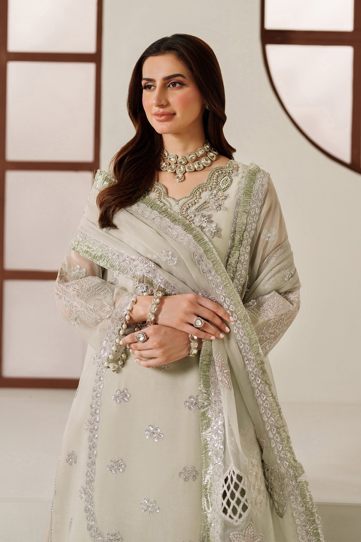 Alizeh | Reena Handmade 25 | AF-HM-4048-Nashmia - Ladies Clothes - Maria Faisal