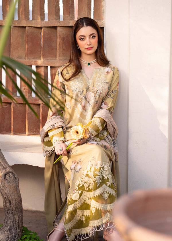 Myeesha | Lamhay Luxury Lawn 25 | Zarnish by Maria Faisal - Registered Vendor of : Myeesha - type : Ladies Clothes - 100% original wedding dresses