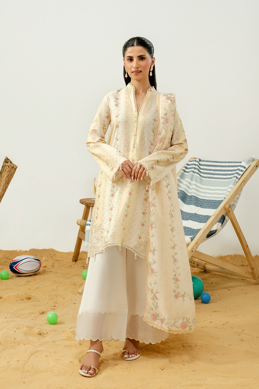 Zarposh | Sundaze Luxe Pret | Lunelle - Luxury Dress - available at Maria Faisal in UK and USA.